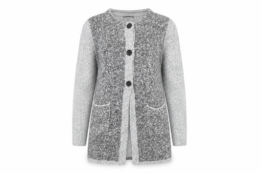 Paramour Womens Grey  Knit Jacket Coatigan Size M