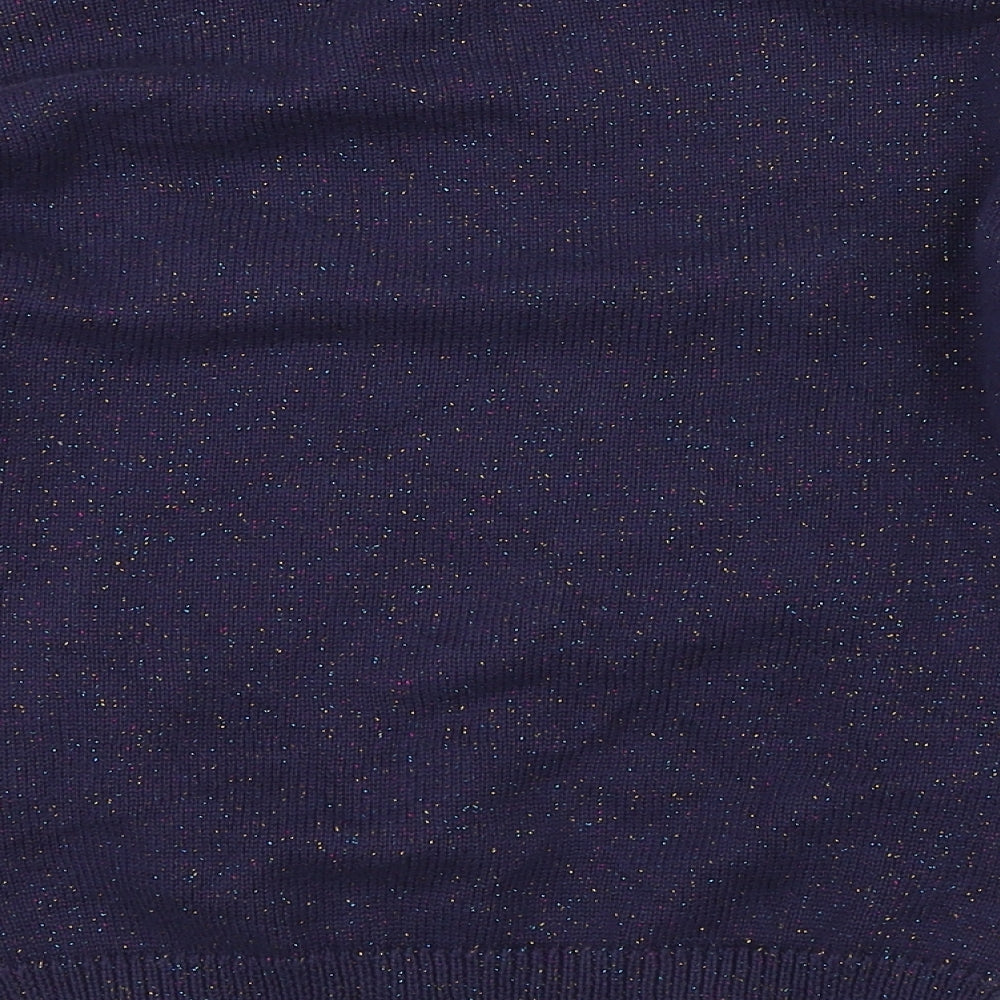 Galeries Lafayette Girls Blue  Knit Pullover Jumper Size 10 Years