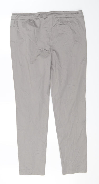 Womens UK Size 38 in Gerry Weber Regular Fit Dress Pants Grey Trousers