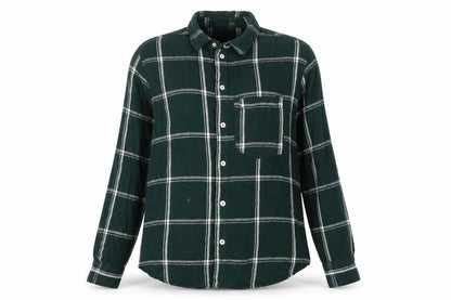 Womens UK Size 10 H&M Green Basic Button-Up