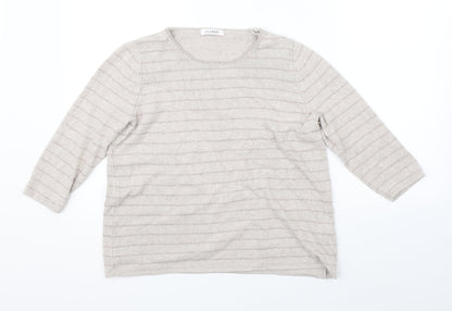 Womens UK Size 14 Marks & Spencer Beige Pullover Jumper