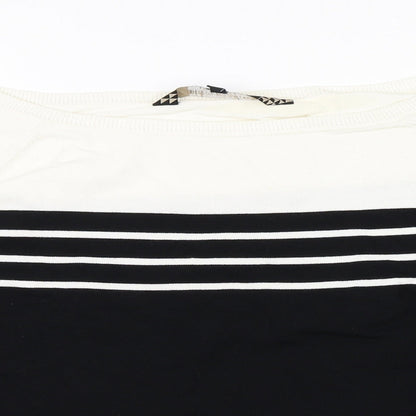 Principles Womens Black Striped  Pullover Jumper Size 10