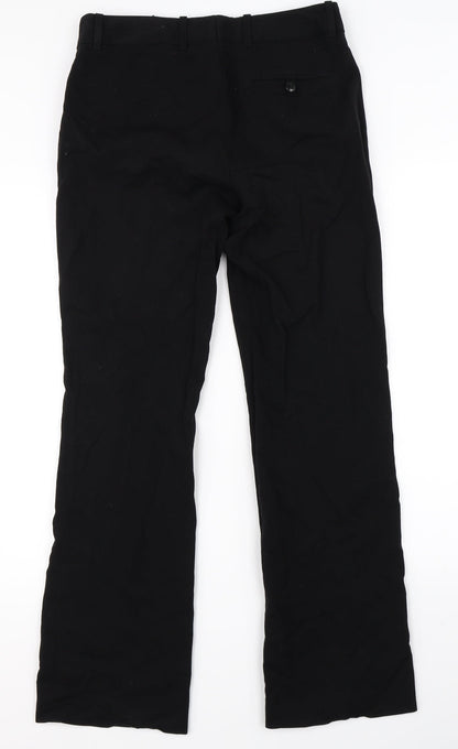 Womens UK Size 8 H&M Regular Fit Dress Pants Black Trousers