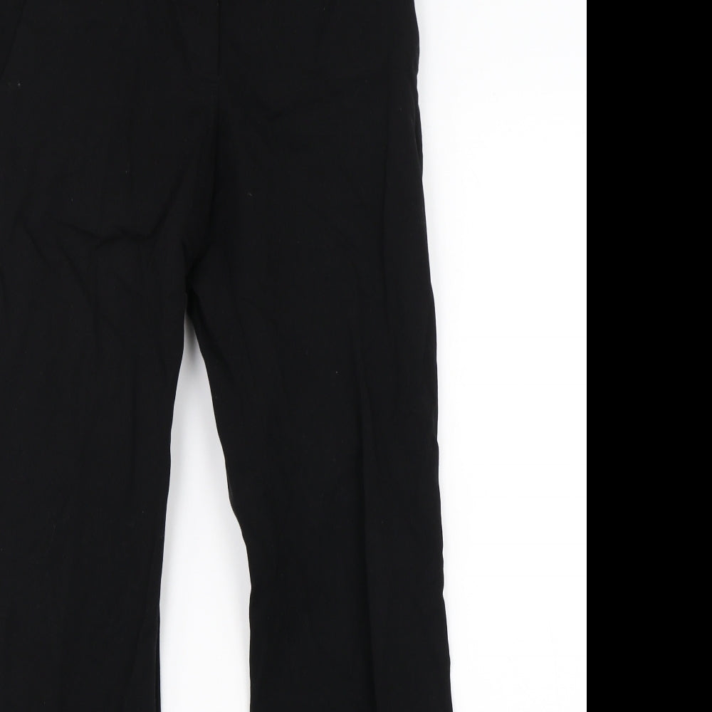 Womens UK Size 8 H&M Regular Fit Dress Pants Black Trousers
