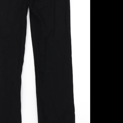 Womens UK Size 8 H&M Regular Fit Dress Pants Black Trousers