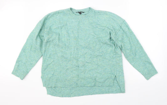 Love Knitwear Womens Green  Knit Pullover Jumper Size 14