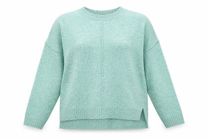 Womens UK Size 14 Love Knitwear Green Pullover Jumper