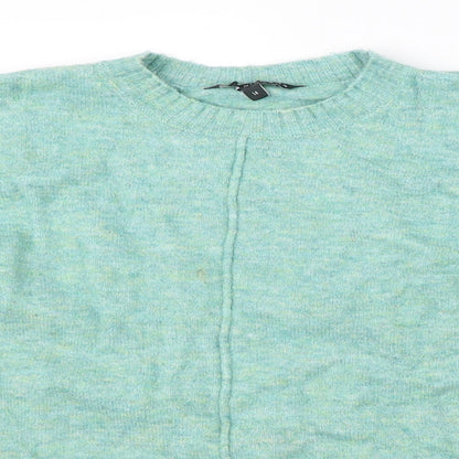 Womens UK Size 14 Love Knitwear Green Pullover Jumper
