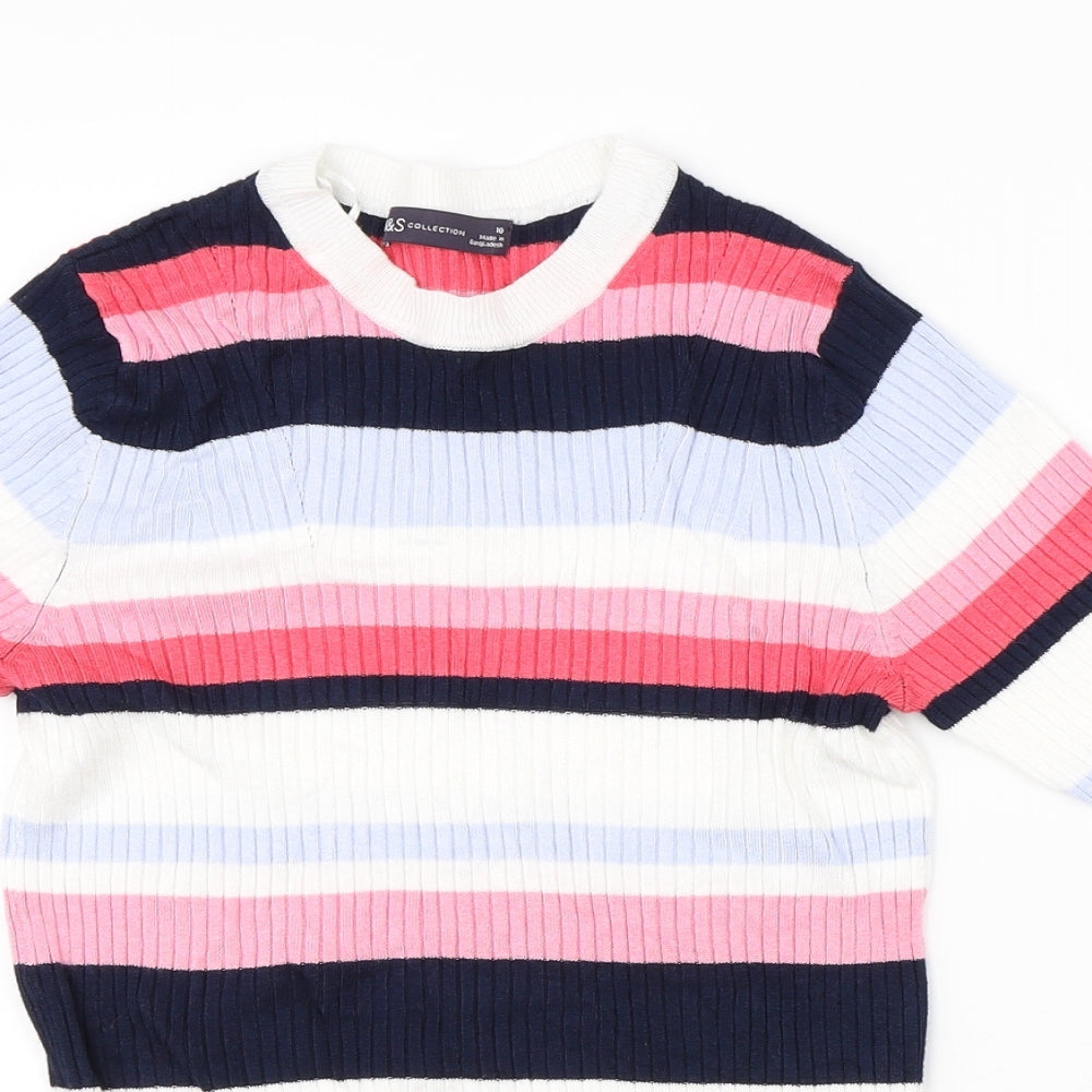 Womens UK Size 10 Marks & Spencer Multicoloured Pullover Jumper
