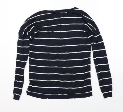 Atmosphere Womens Blue Striped  Pullover Jumper Size 8
