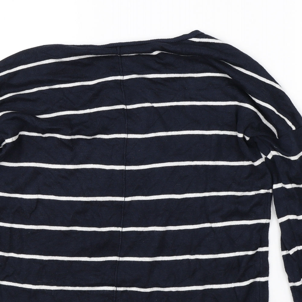 Atmosphere Womens Blue Striped  Pullover Jumper Size 8