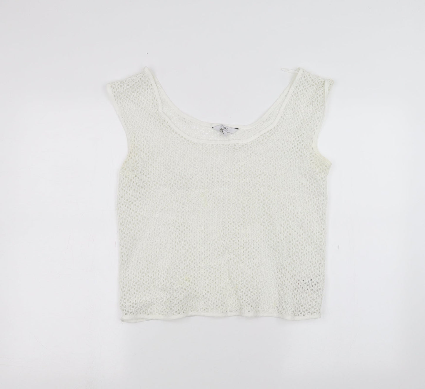 Womens UK Size 12 NEXT White Basic T-Shirt