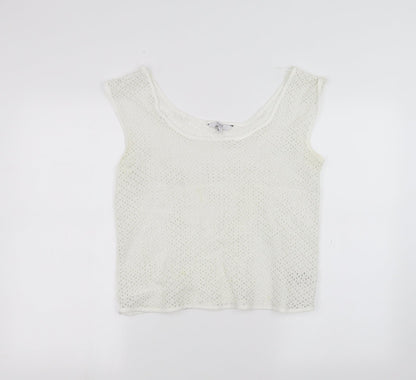 Womens UK Size 12 NEXT White Basic T-Shirt