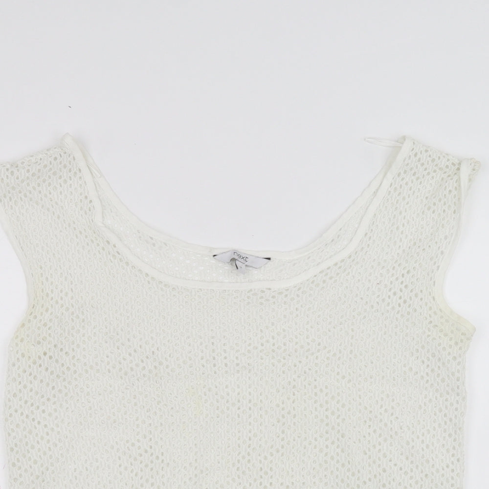 Womens UK Size 12 NEXT White Basic T-Shirt