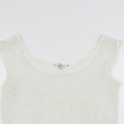 Womens UK Size 12 NEXT White Basic T-Shirt