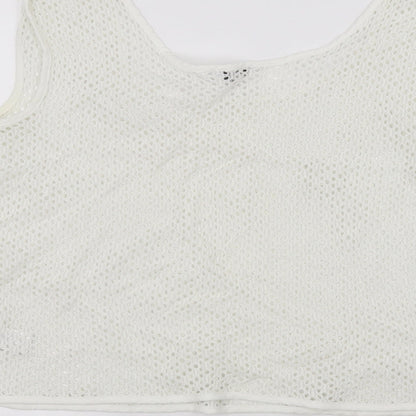 Womens UK Size 12 NEXT White Basic T-Shirt