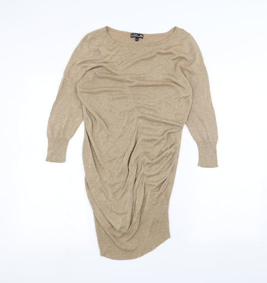 Papaya Womens Brown   Basic Blouse Size 12