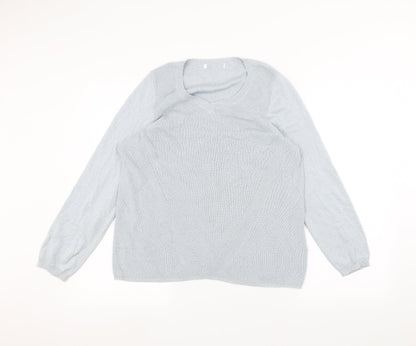 Womens UK Size 16 Marks and Spencer Blue Pullover Jumper