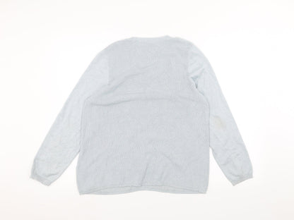 Womens UK Size 16 Marks and Spencer Blue Pullover Jumper