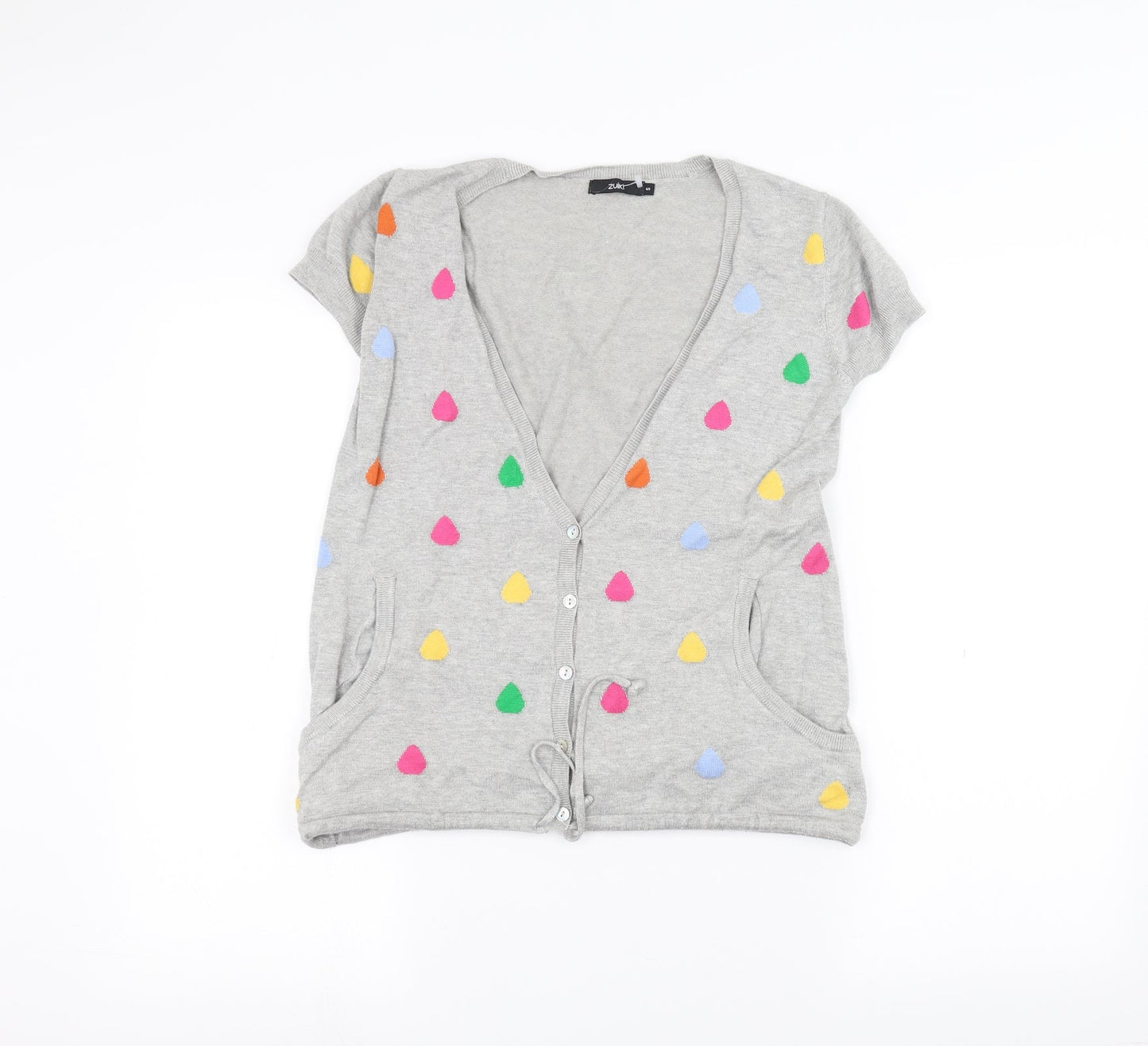 Zuiki Womens Grey   Cardigan Jumper Size S