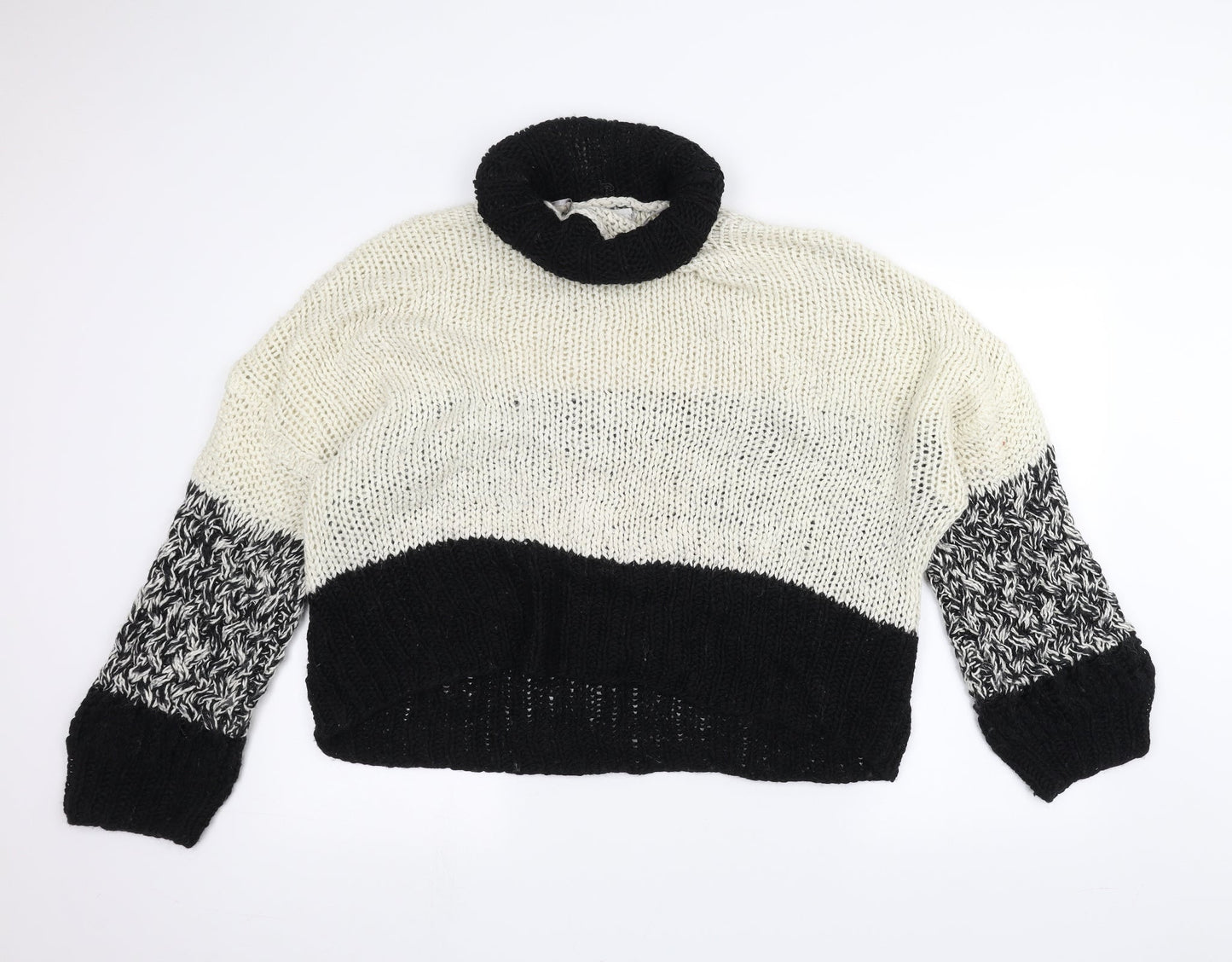 Womens UK Size S Topshop White Pullover Jumper