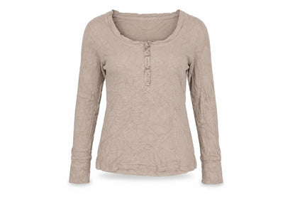 Womens UK Size L Alfani Brown Basic T-Shirt