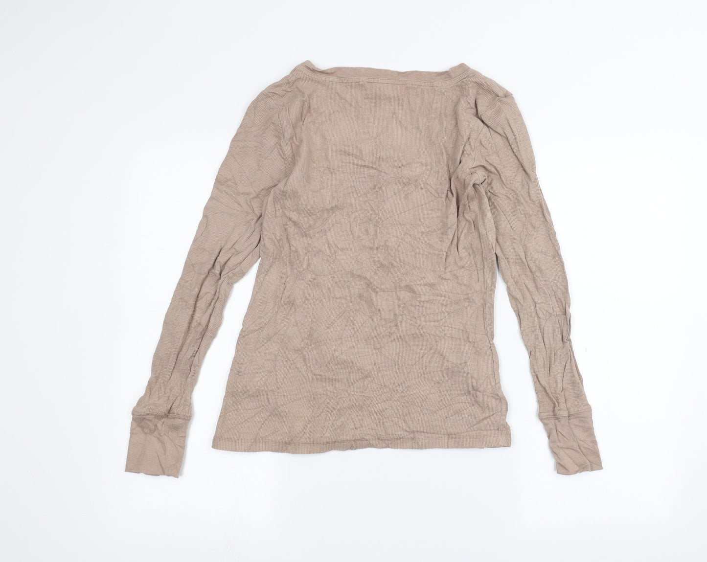 Womens UK Size L Alfani Brown Basic T-Shirt