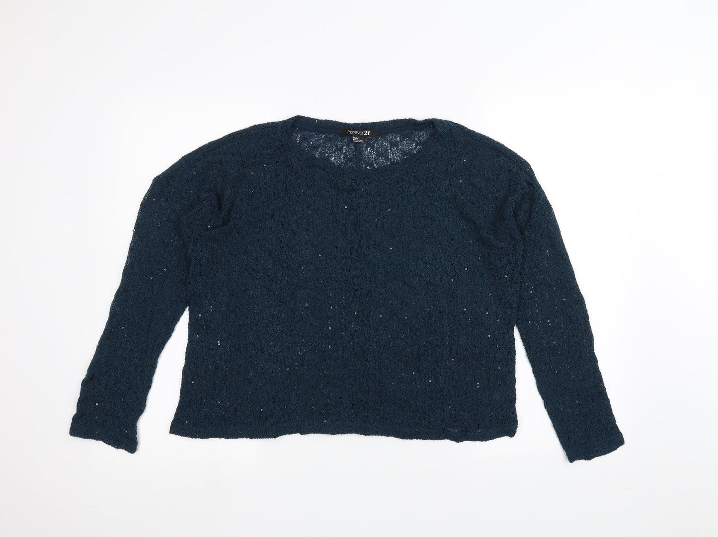 FOREVER 21 Womens Green   Pullover Jumper Size M