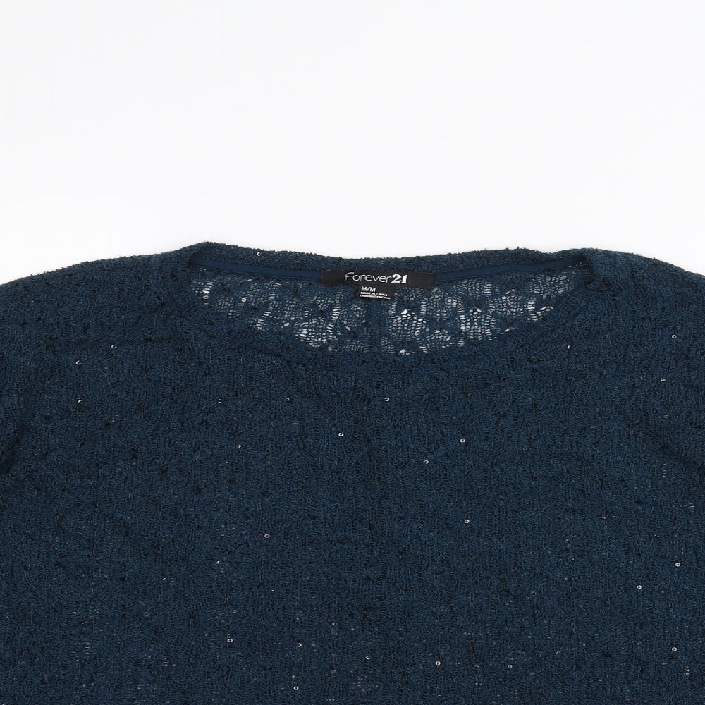 FOREVER 21 Womens Green   Pullover Jumper Size M