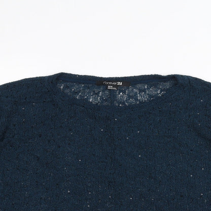 FOREVER 21 Womens Green   Pullover Jumper Size M