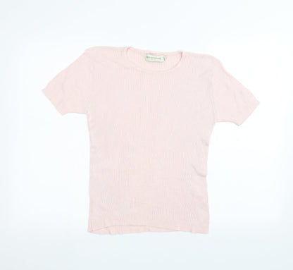 Womens UK Size M Holmewood Pink Basic T-Shirt