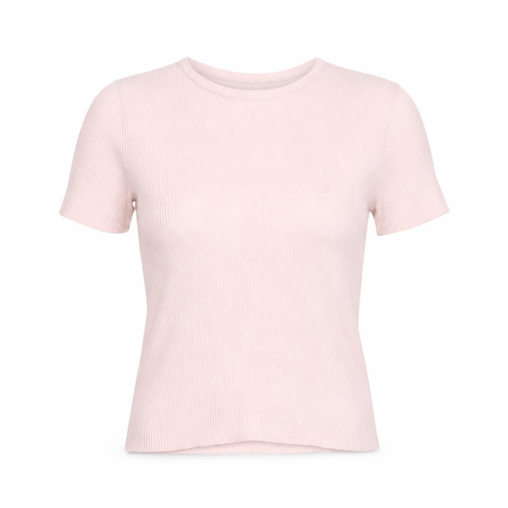 Womens UK Size M Holmewood Pink Basic T-Shirt