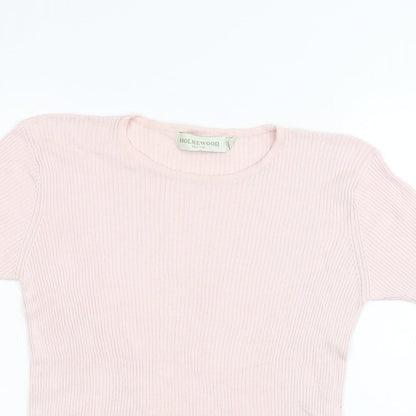 Womens UK Size M Holmewood Pink Basic T-Shirt