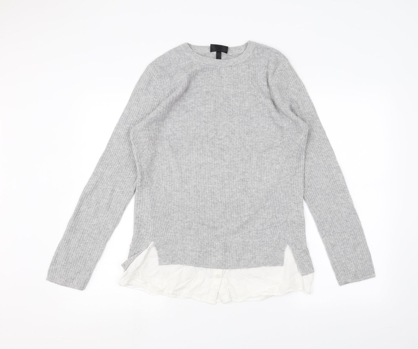 Womens UK Size 10 Topshop Grey Pullover Jumper