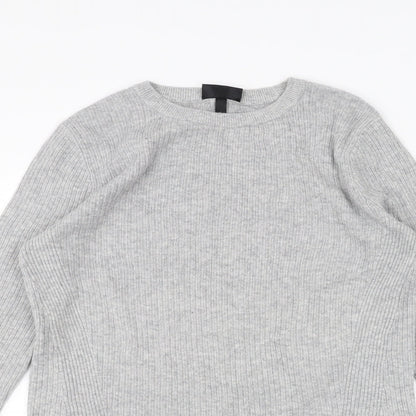 Womens UK Size 10 Topshop Grey Pullover Jumper