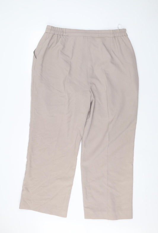 ELVI Womens Beige   Trousers  Size 35 in L30 in
