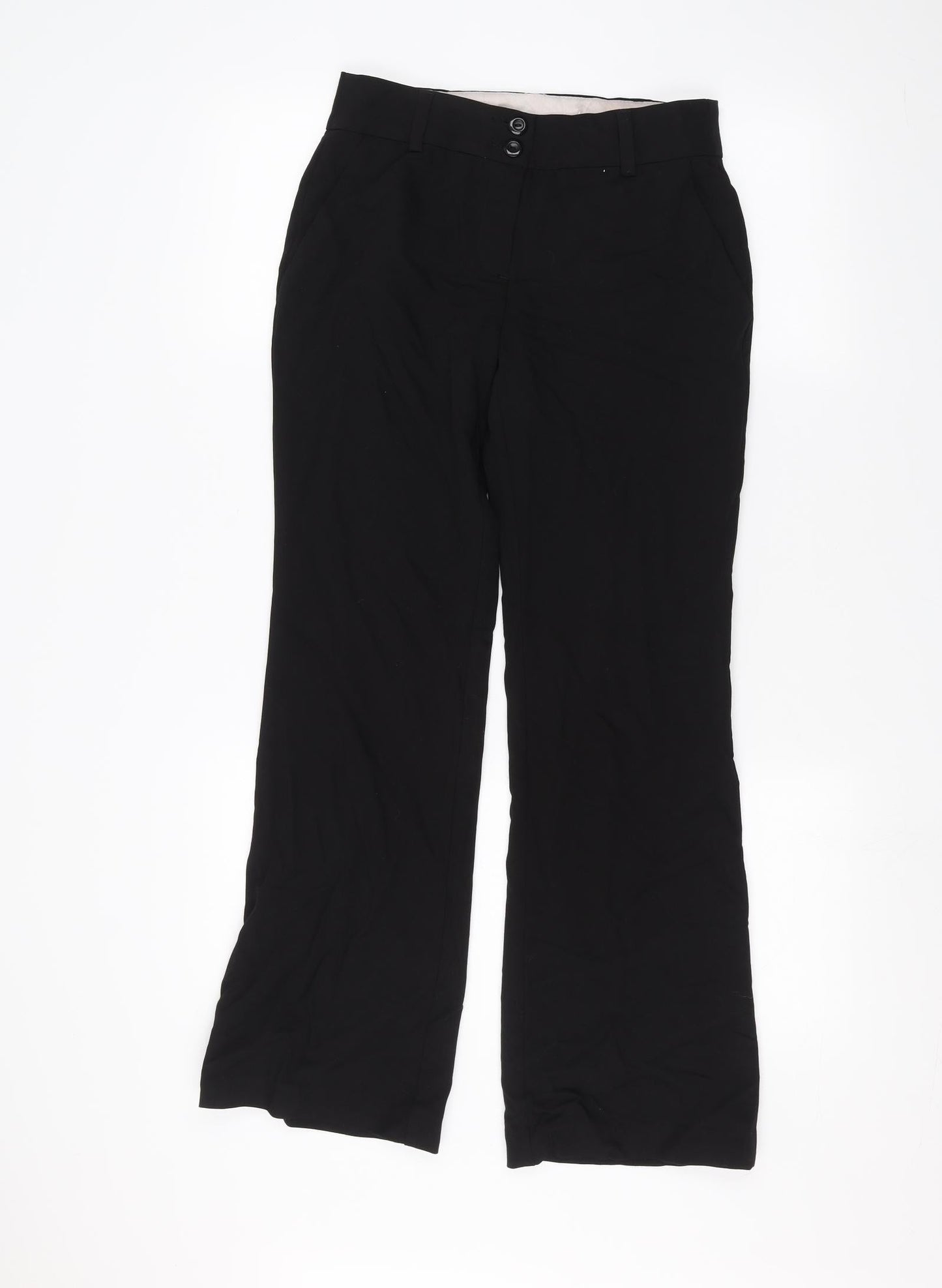 TU Womens Black   Trousers  Size 8 L28 in