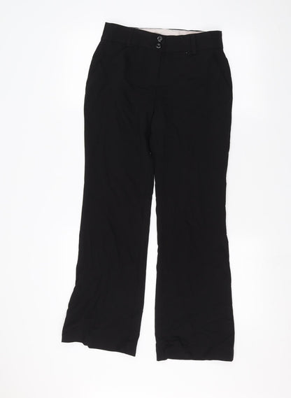 TU Womens Black   Trousers  Size 8 L28 in