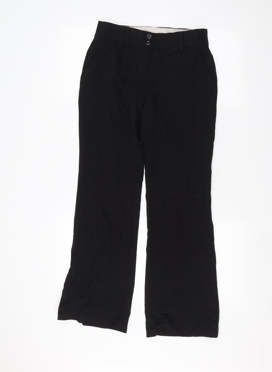 TU Womens Black   Trousers  Size 8 L28 in