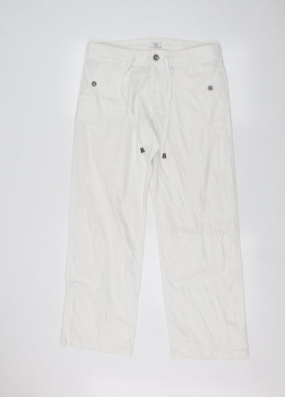 F&F Womens White   Straight Jeans Size 12 L28 in