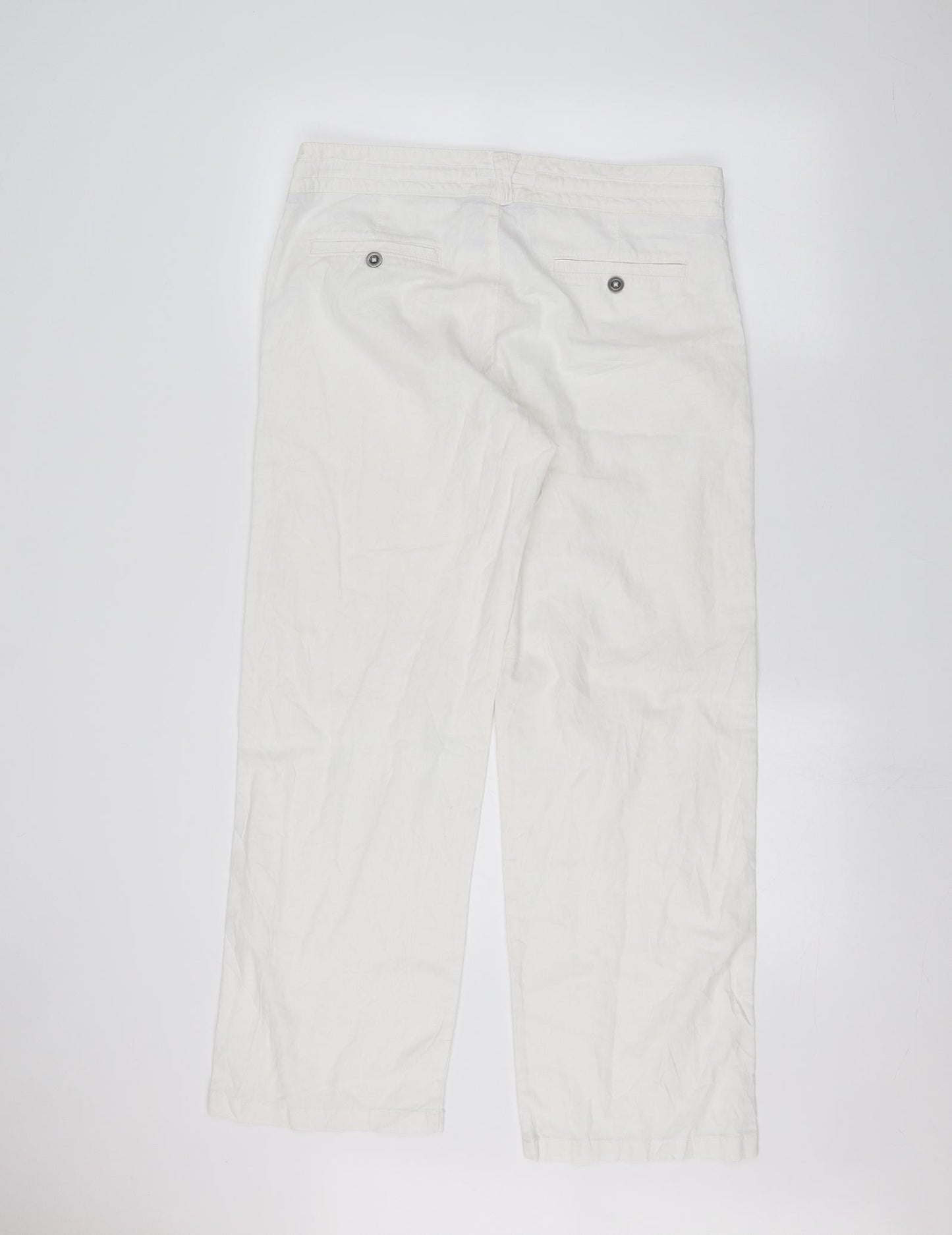 F&F Womens White   Straight Jeans Size 12 L28 in
