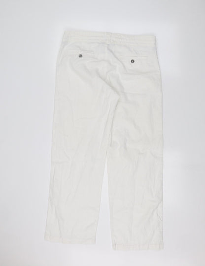 F&F Womens White   Straight Jeans Size 12 L28 in