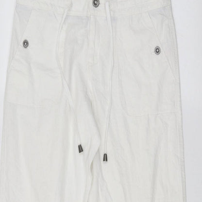 F&F Womens White   Straight Jeans Size 12 L28 in