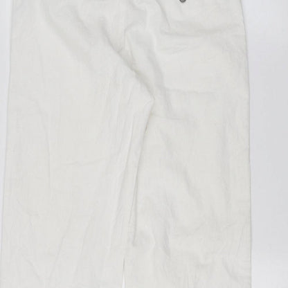 F&F Womens White   Straight Jeans Size 12 L28 in