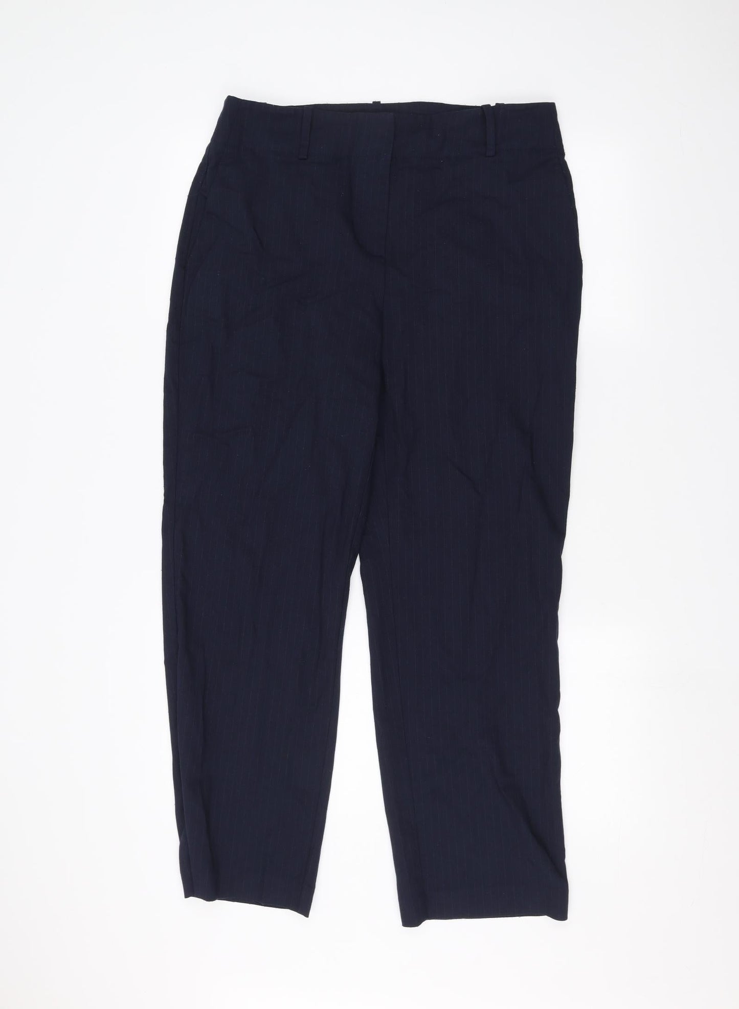 Womens UK Size 14 Marks and Spencer Regular Fit  Blue Trousers
