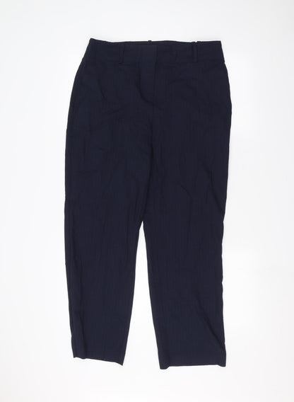 Womens UK Size 14 Marks and Spencer Regular Fit  Blue Trousers
