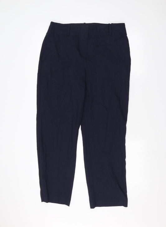 Womens UK Size 14 Marks and Spencer Regular Fit  Blue Trousers