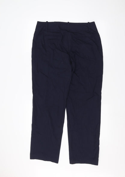 Womens UK Size 14 Marks and Spencer Regular Fit  Blue Trousers