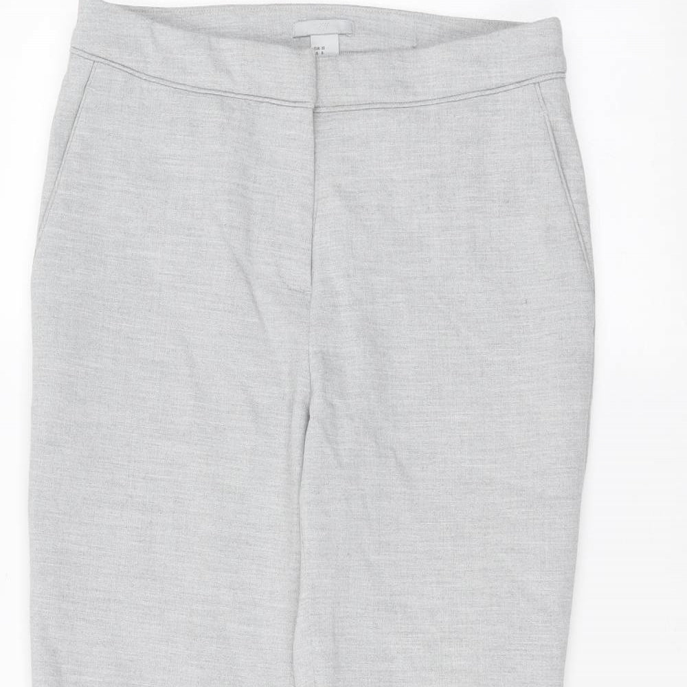 Womens UK Size 10 H&M Regular Fit  Grey Trousers