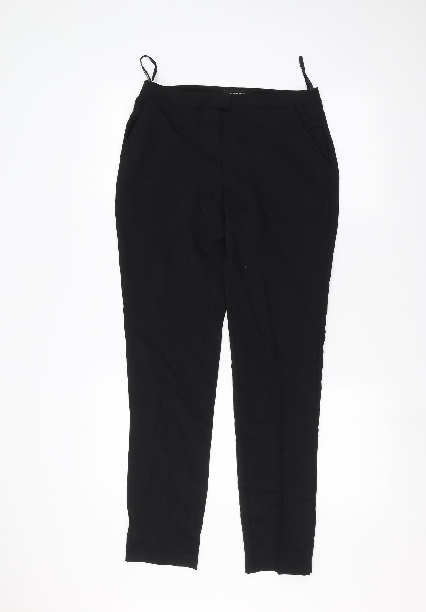 Womens UK Size 8 Atmosphere Regular Fit  Black Trousers